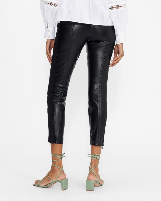 Leggings Ted Baker Faux leather Noir Femme | OOX-38757547